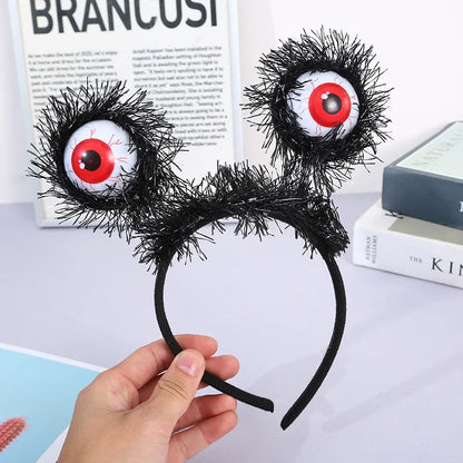 10pcs Halloween Funny New Eyeball Headband Party Dance Dress Up Props Horror Holiday DIY Decorations