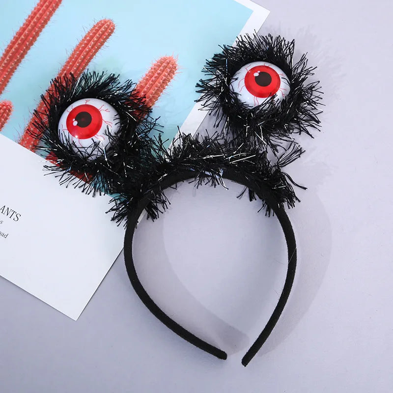 10pcs Halloween Funny New Eyeball Headband Party Dance Dress Up Props Horror Holiday DIY Decorations