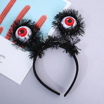 10pcs Halloween Funny New Eyeball Headband Party Dance Dress Up Props Horror Holiday DIY Decorations