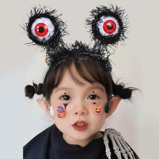 10pcs Halloween Funny New Eyeball Headband Party Dance Dress Up Props Horror Holiday DIY Decorations