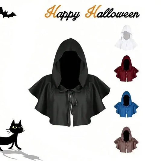 Hot Halloween Supplies Masked Hats Retro Costumes Hooded Cloaks Mages Witches Cosplay Role-playing Costumes Unisex Pullover Caps