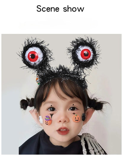 10pcs Halloween Funny New Eyeball Headband Party Dance Dress Up Props Horror Holiday DIY Decorations