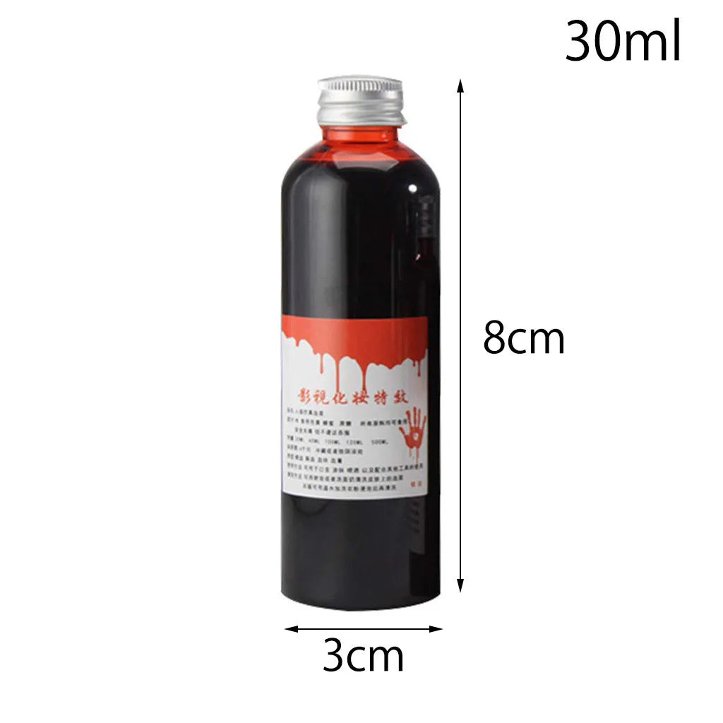 30/60/100ml Halloween Emulation Fake Props Makeup Blood Blood Whole Cosplay Prank Props Makeup Person Plasma Fake Cosplay Props